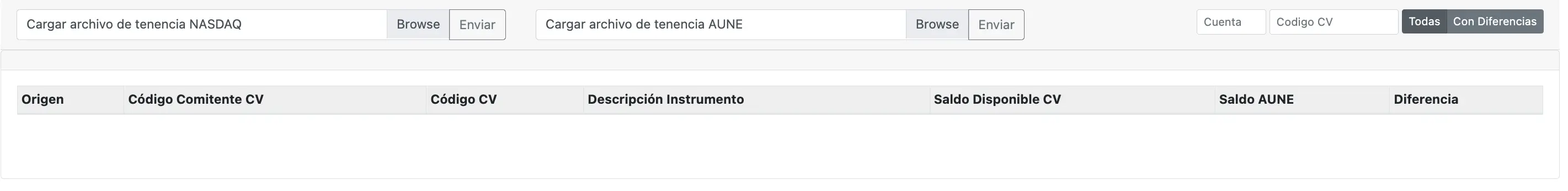 Conciliación de Tenencia CV