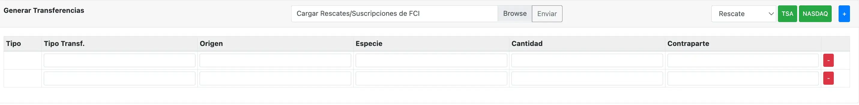 Nominales FCI